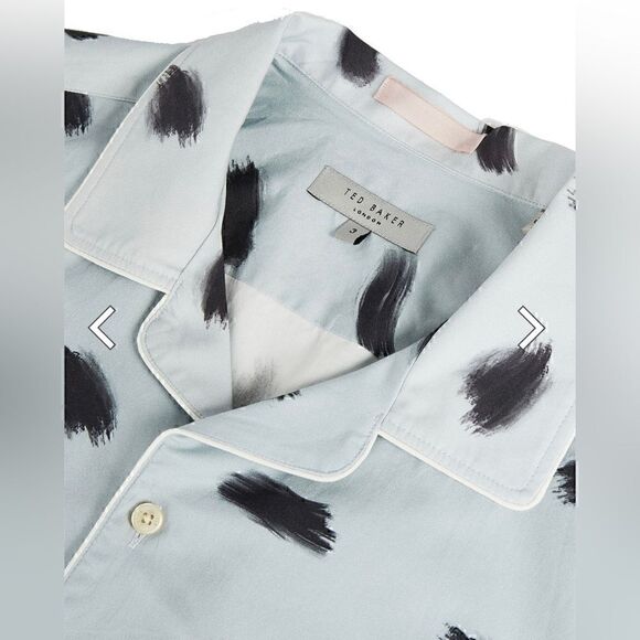 NWT TED BAKER SOURDO SS BRUSH STROKE PRINT SHIRT Size 2XL - Picture 3 of 9